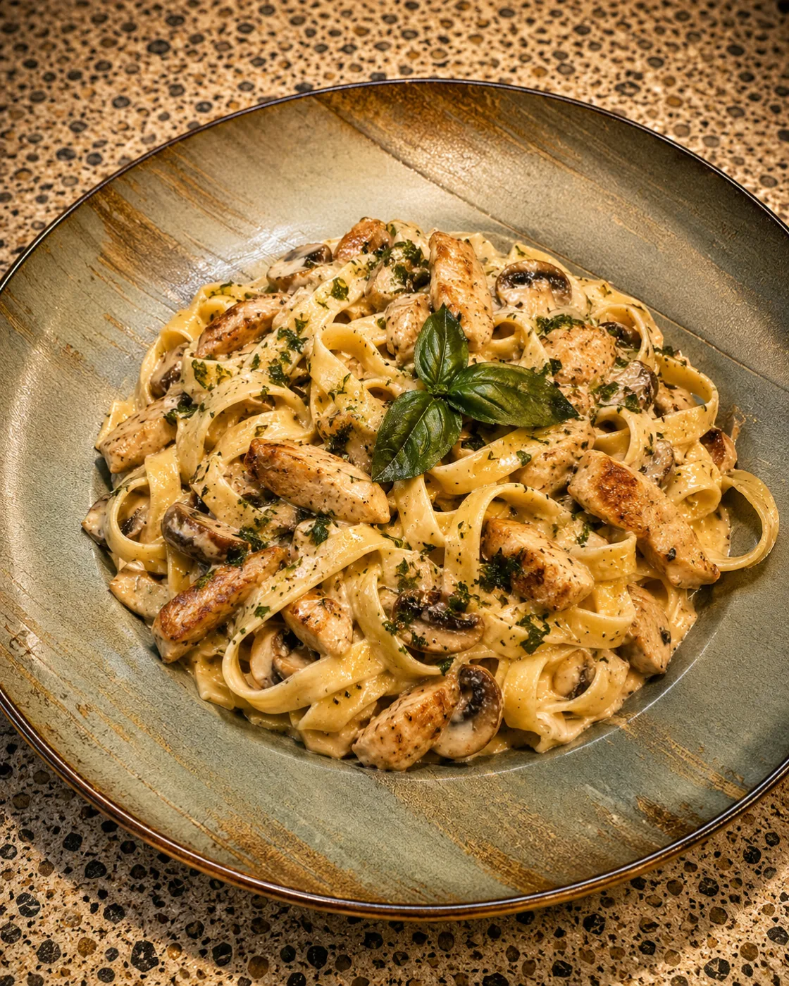 Tavuklu Mantarli Tagilatelle