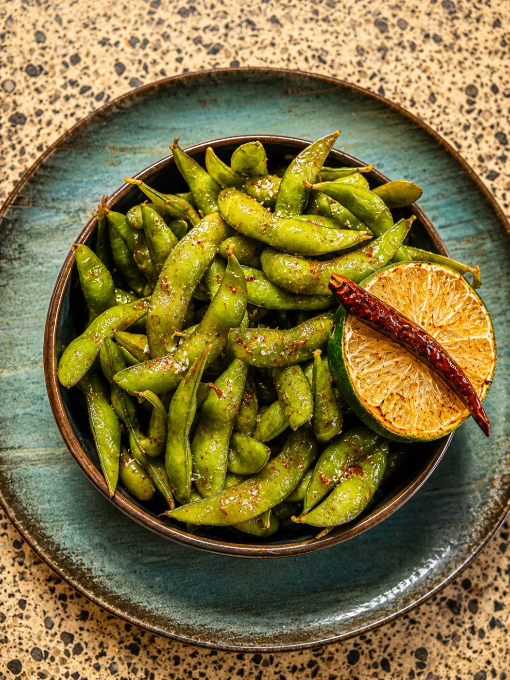 Sweet Chilly Edamame